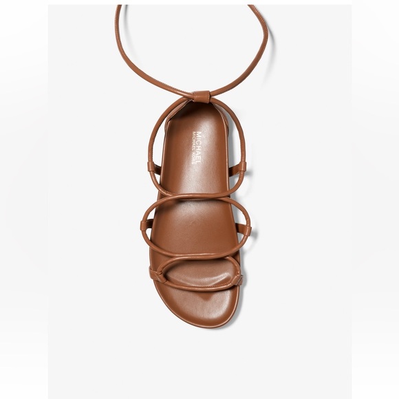 115. Michael Kors Vero Faux Leather Lace-Up Sandal - Picture 3 of 7